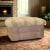Contemporary Alpaca Fur and Suede Rolling Ottoman | For Sale - Image 3 of 3