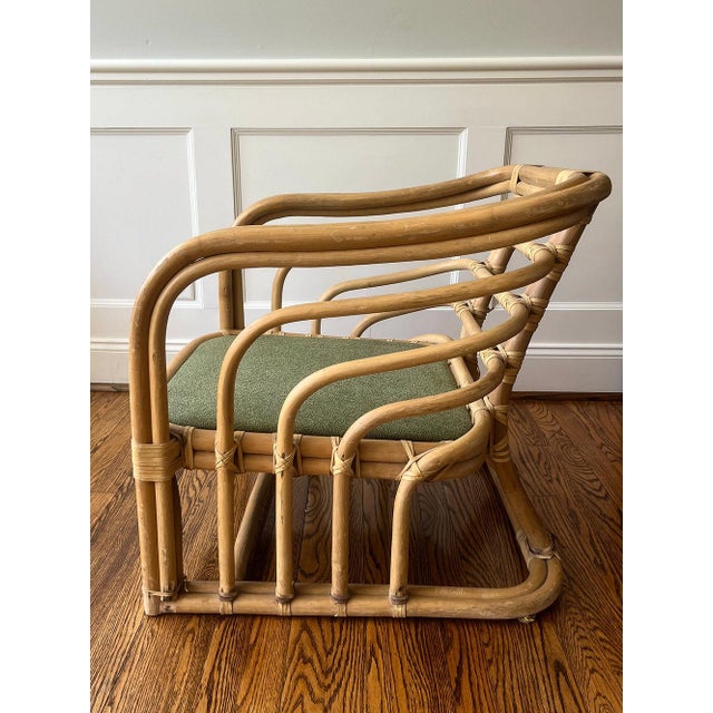 Mid 20th Century Mid 20th Century Brown Jordan Rattan Lounge Chair For Sale In Nashville - Image 6 of 9