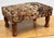 Early 20th Century Antique Floral Upholstered Footstool W/ Turned Wood Legs For Sale - Image 5 of 11