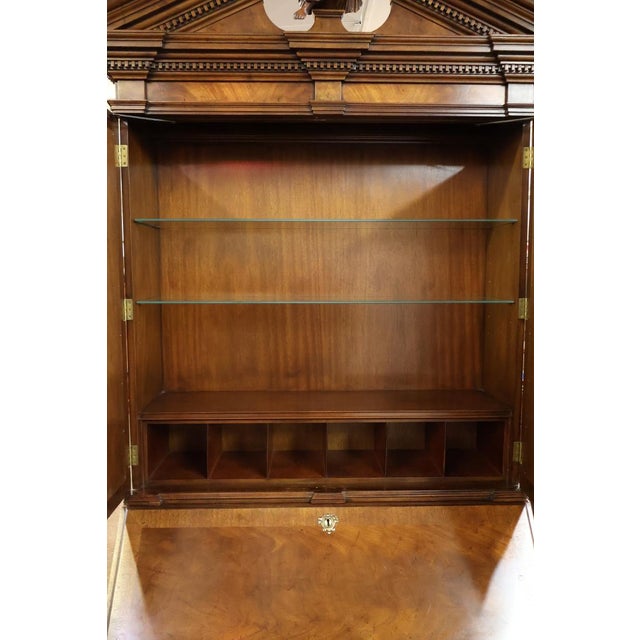 1990 Baker Furniture Stately Homes Mahogany Georgian Style Drop Secretary Desk For Sale - Image 10 of 18