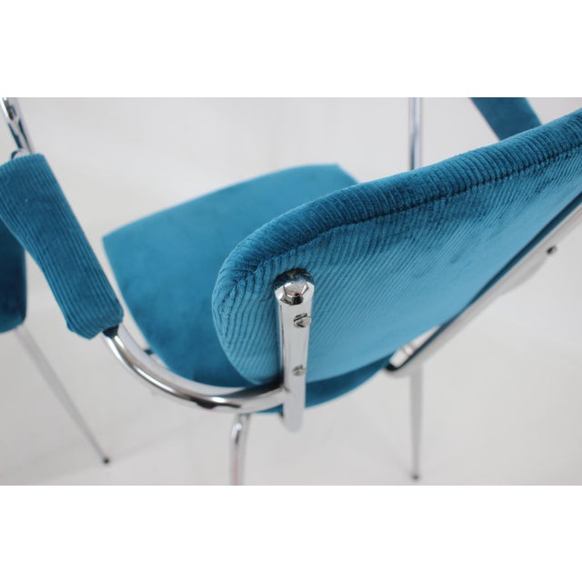 Set of Italian Armchairs in Corduroy, 1960s For Sale - Image 13 of 16