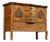 Early 20th Century Carved Oak Bow Front Sideboard For Sale