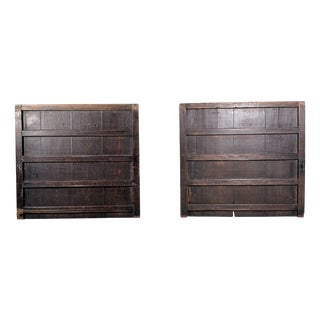 Japanese Wooden Wall Panels, 1890, Set of 2 For Sale