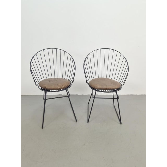 Metal Wire Chair by Cees Braakman for Pastoe, 1950s, Set of 2 For Sale - Image 7 of 16