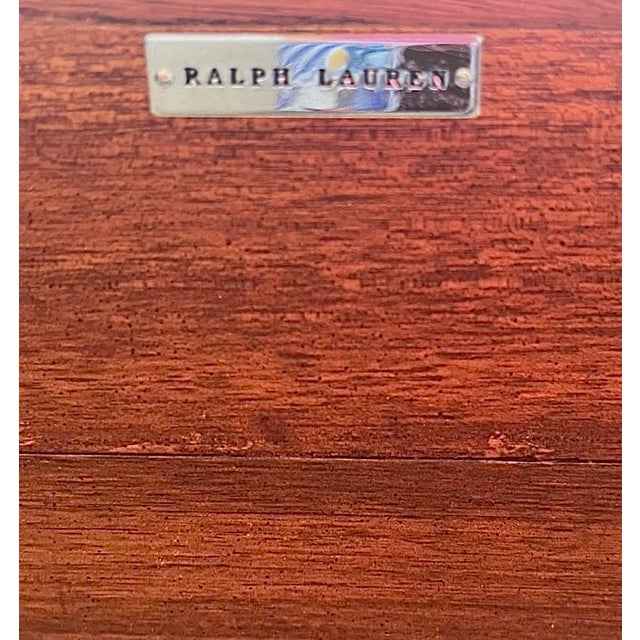 Vintage Ralph Lauren Mahogany & Mirror Console Table For Sale - Image 9 of 9