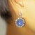 Metal Natural Star Sapphire and Diamond Drop Earrings in Platinum and 18k White Gold, A Pair For Sale - Image 7 of 7