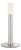 Kelly Wearstler by Visual Comfort Signature Rousseau 10" Rechargeable Accent Lamp in Polished Nickel with Etched Crystal For Sale