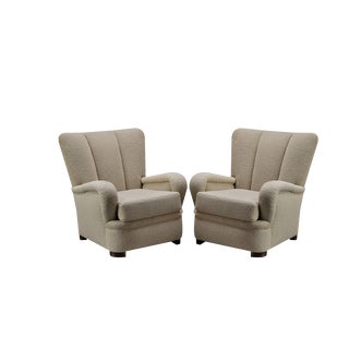 Set of Art Deco Lounge Chair Set, 1940s For Sale