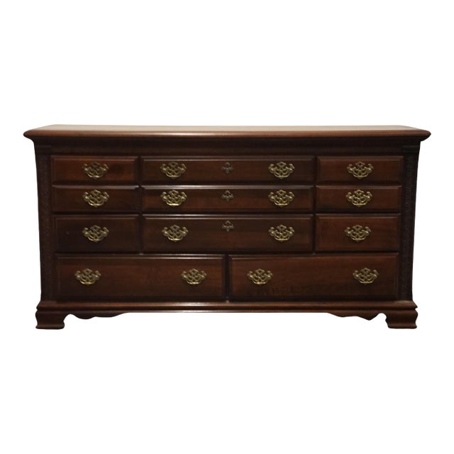 Vaughan Bassett Traditional Chippendale Style 63" Triple Dresser 30-002 For Sale