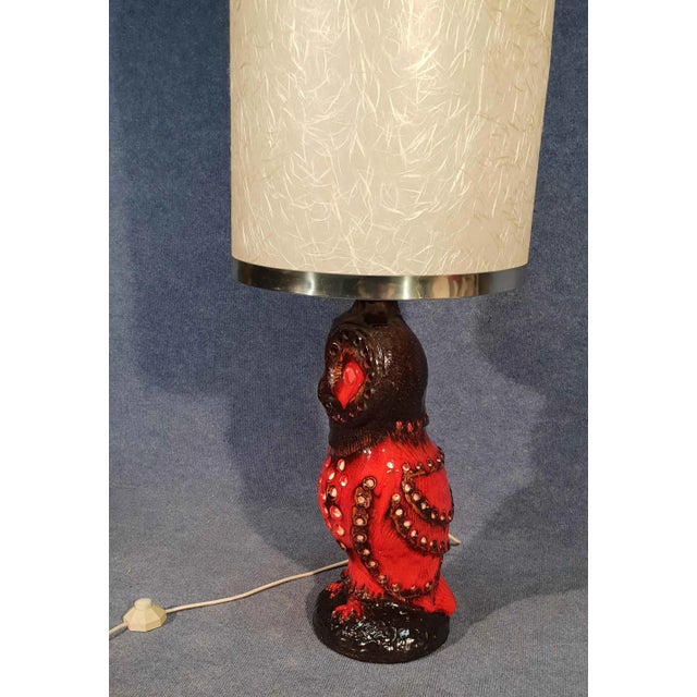 Ceramic Owl Lamp, 1960s For Sale - Image 11 of 12