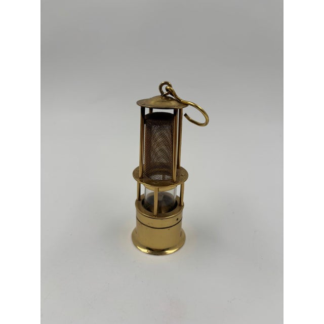 Small West German Miners Lamp in Brass, 1940s For Sale - Image 13 of 13