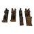 Late 19th Century Set of Four Figurative Oak Carvings For Sale