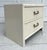Mid-Century Modern 1960's White Faux Bamboo 2-Drawer Nightstand For Sale - Image 3 of 11
