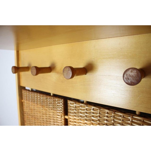 1960s Vintage Wall-Mounted Coat Rack by Jan Kalous for Úluv, Czechoslovakia, 1960s For Sale - Image 5 of 11