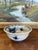 Vintage ceramic bowl handcrafted in Bat Trang, Vietnam - a village renowned for its centuries-old pottery tradition. This...