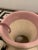 Vintage Navajo Pink Pottery Vase With Feather For Sale - Image 4 of 8