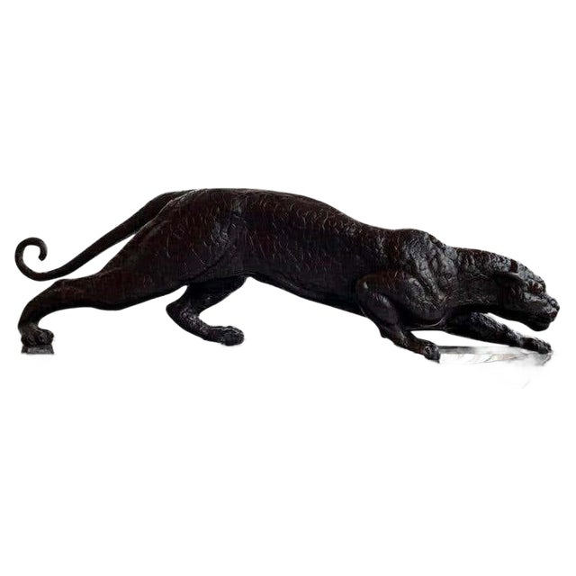 French Art Deco Bronze Panther For Sale