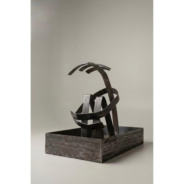 A Hopeless Man Sculptural Statue in Stainless Steel by Metalmorphosis Studio For Sale - Image 6 of 8