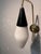 1950s wall light in brass and satin opaline glass European Plug (up to 250V).The wiring of this item may be original and...