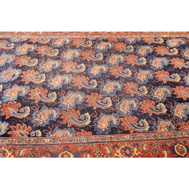 Textile Antique Persian Bidjar Rug 7'1'' X 13'7'' For Sale - Image 7 of 9