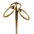 1960s 1960s Italian Tole Gilt Rope Three Ring Towel Holder For Sale - Image 5 of 7