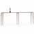 Mid-Century Modern Long Iron Console With Bronze Wash in the Manner of Jean-Michel Frank For Sale - Image 3 of 4