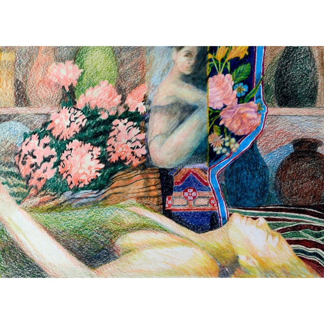 Noel Howard Figurative Meditation Composition 1970s For Sale