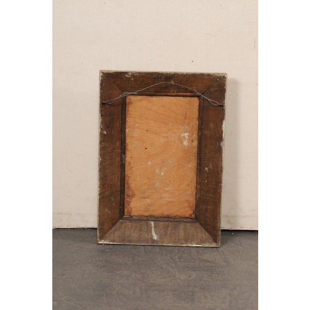 A French carved wood wall plaque, in flowers and bird motif, from the 19th century. This antique wall decoration from...