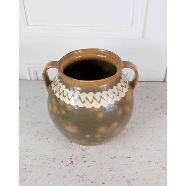 Spanish Spanish 20th Century Glazed Pot For Sale - Image 3 of 8
