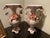 Italian Vintage Capodimonte Vases with Flowers - a Pair For Sale - Image 3 of 8