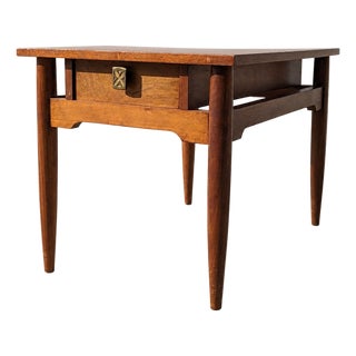 Mid-Century Modern Solid Wood Side Table by Red Lion Table Co., 1960s For Sale