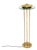 Vintage Brass and Glass Floor Lamp by Robert Sonneman, 1970s For Sale