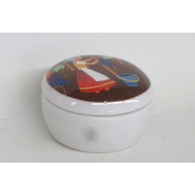 1980s Reutter Porzellan W Germany Lidded Trinket Jewelry Box Furstenhofer Grapes 4766b For Sale - Image 5 of 13