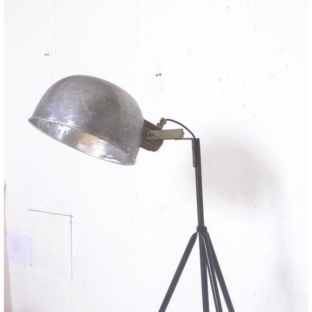 Industrial Floor Lamp with Adjustable Shade, 1950s For Sale - Image 16 of 17