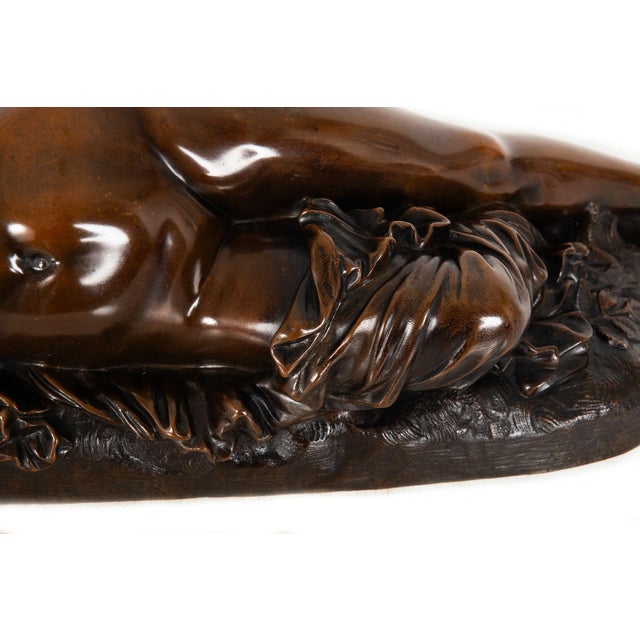 French Bronze Sculpture of “Woman Bitten by Snake” by Clesinger For Sale - Image 11 of 18