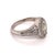 Silver Diamond Ring 14k White Gold 0.45 TCW 4.88g Certified, Size 6.5 For Sale - Image 8 of 13