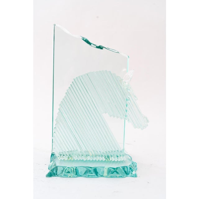 Glass Horse Head Bookends, Vienna, Austria, 1970s, Set of 2 For Sale - Image 15 of 18