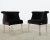 Modern Pair of Fendi Casa Velvet Chrome Tulip Chairs For Sale - Image 3 of 12