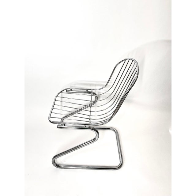 Metal Dining Chairs with Brown Velvet Cushions, Italy, 1970s, Set of 2 For Sale - Image 12 of 15