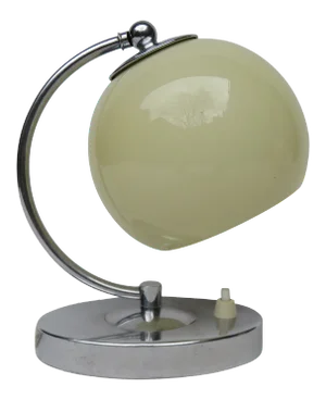 Austrian Art Deco Bedside Lamps in Chrome, Set of 2