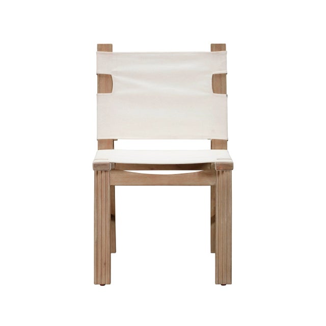 Transitional Cassie Cream Outdoor Dining Chair - Set of 2 For Sale - Image 3 of 7