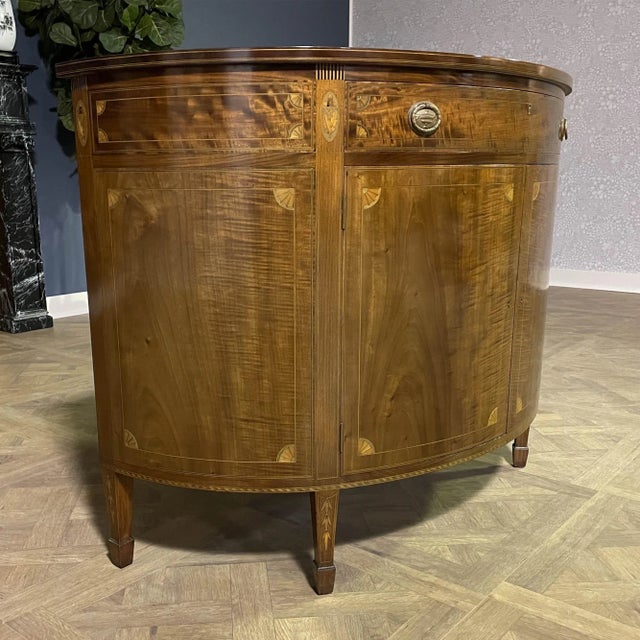 1960s Vintage Potthast Demi Lune Cabinet For Sale - Image 6 of 12