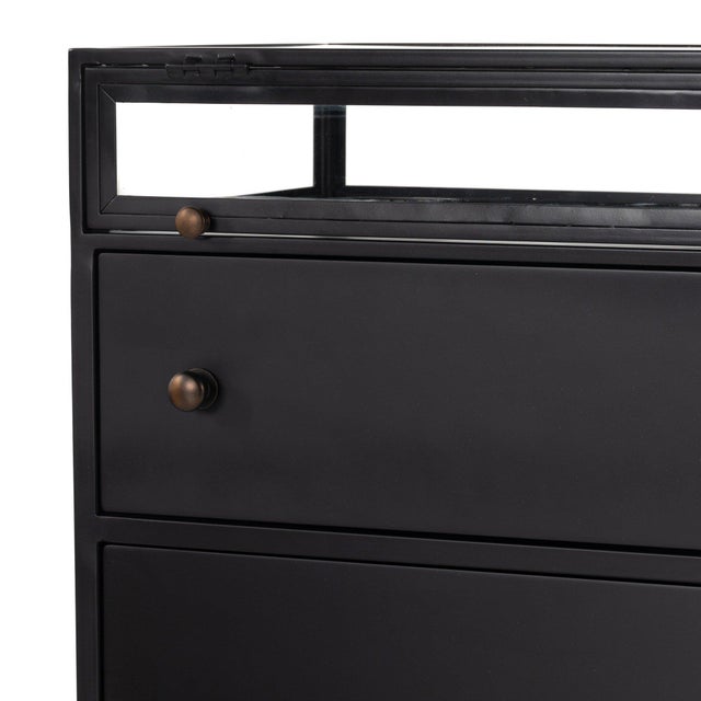 Four Hands Shadow Box Nightstand - Black For Sale - Image 4 of 12
