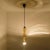 Metal Glass Amber Pendant Light, 1960s For Sale - Image 7 of 13