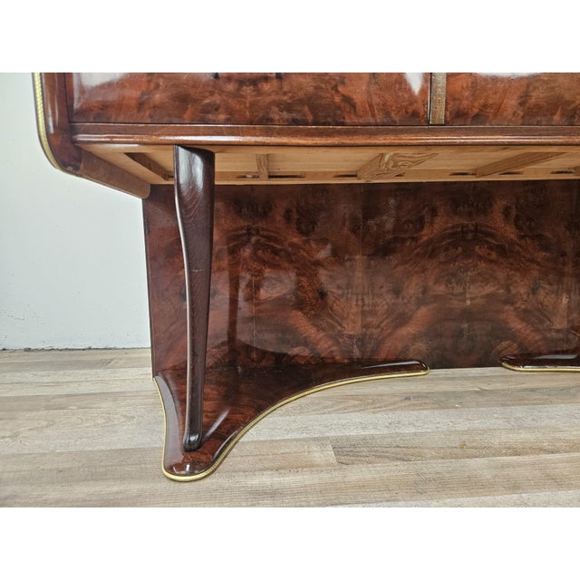 Entrance Dressing Table in Briar Root with Glass Tops, 1950 For Sale - Image 17 of 18