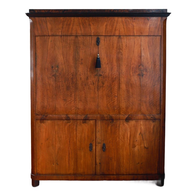 19th C Biedermeier Secretary Desk, Secrétaire À Abattant For Sale