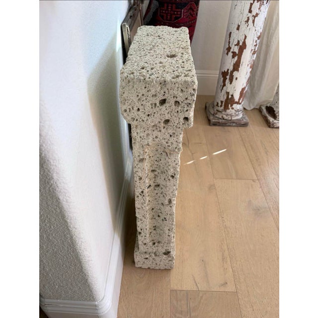 Vintage Weathered Cast Concrete Architectural Pedestal For Sale In San Diego - Image 6 of 8