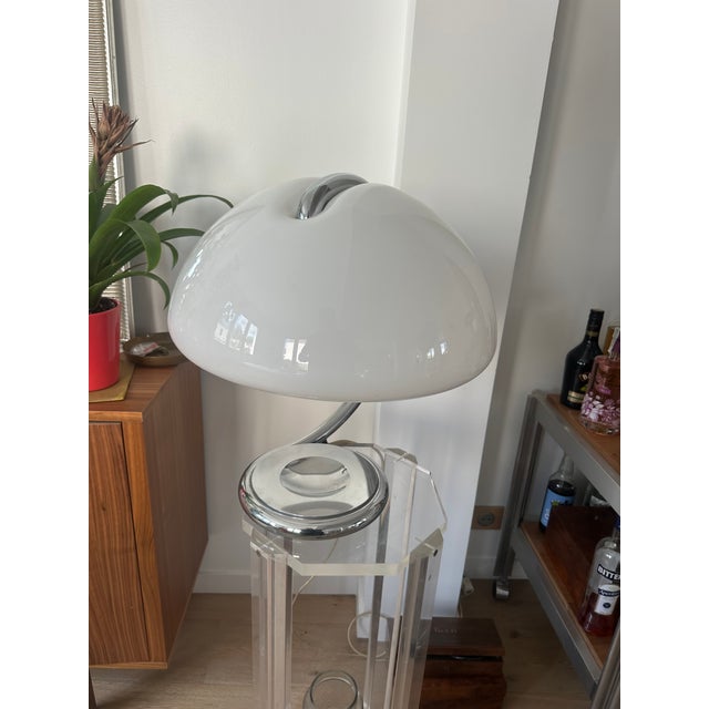 Serpente Lamp First Chrome Edition from Martinelli Luce, 1960s For Sale - Image 13 of 13