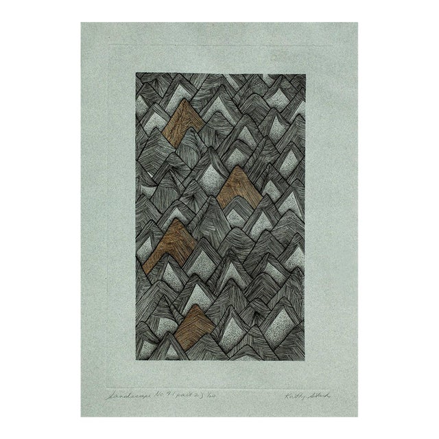 Kathy Stark, Sandscapes #4 Florida Artist Abstract Modernist Signed Print For Sale