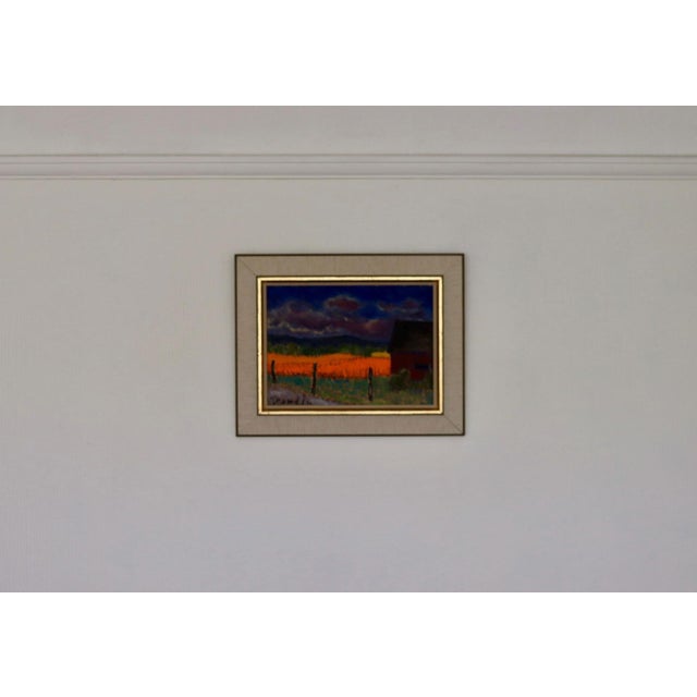 Mid-Century Modern Svan Grandin, Field, 1960s, Oil on Panel, Framed For Sale - Image 3 of 15